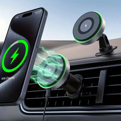 cheap quality 15W Rapid Fast Wireless Car Charger with MagSafe Car Mount